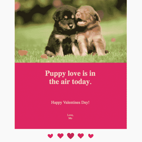 Puppy Love Valentine